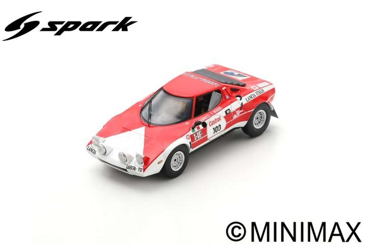 1/43 Spark Lancia Stratos HF No.103 Winner Rally Rideau Lakes  1974 S. Munari - M. Mannucci Car Model