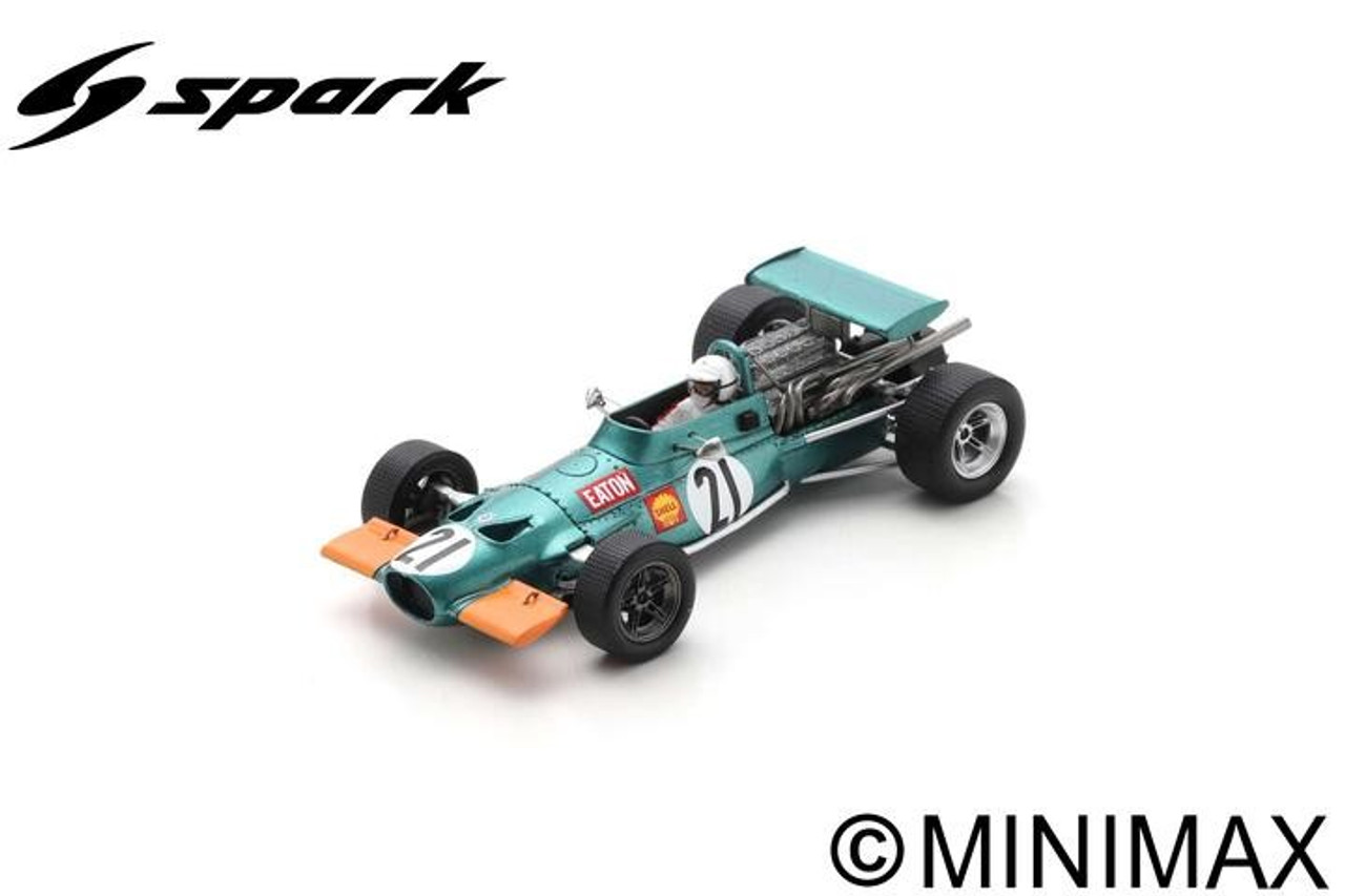 1/43 Spark BRM P139 No.21 South African GP 1970 George Eaton Car Model