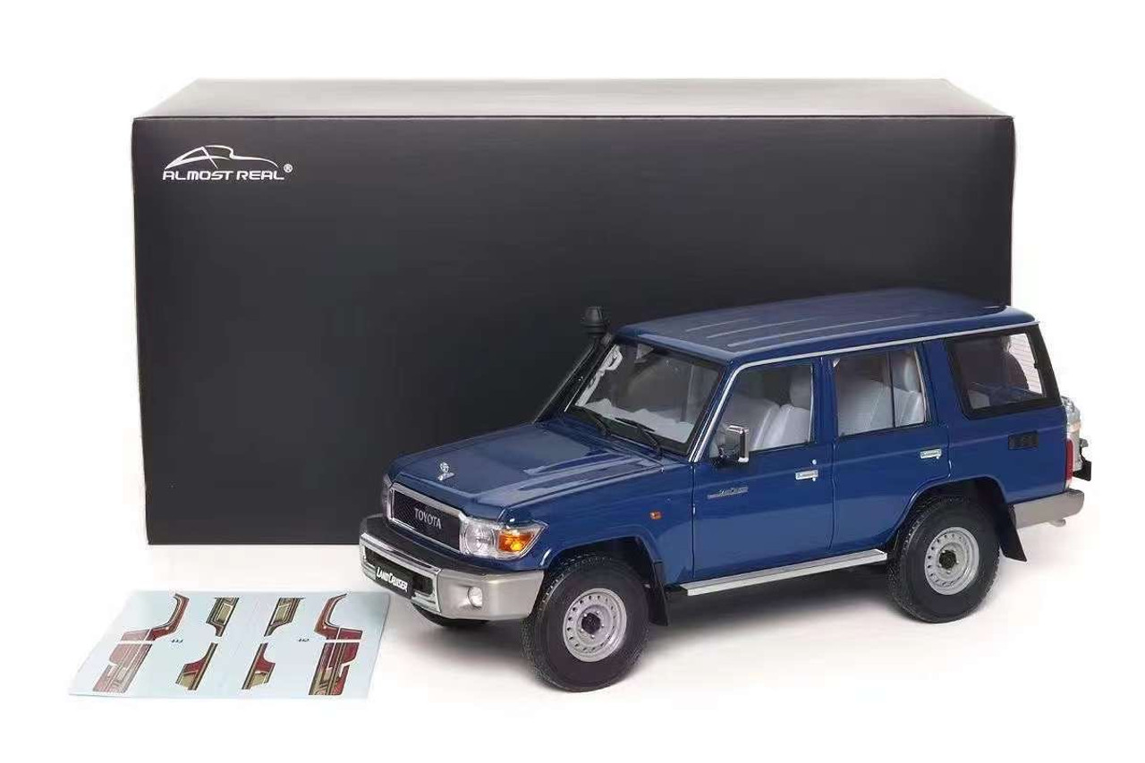 1/18 Almost Real Toyota Land Cruiser 76 (2017) Blue Car Model