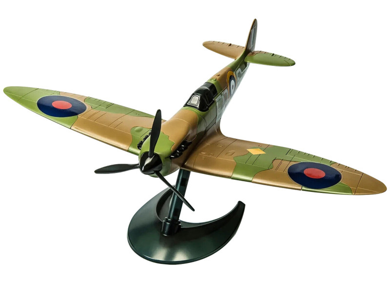 Skill 1 Model Kit Spitfire Snap Together Painted Plastic Model Airplane Kit by Airfix Quickbuild