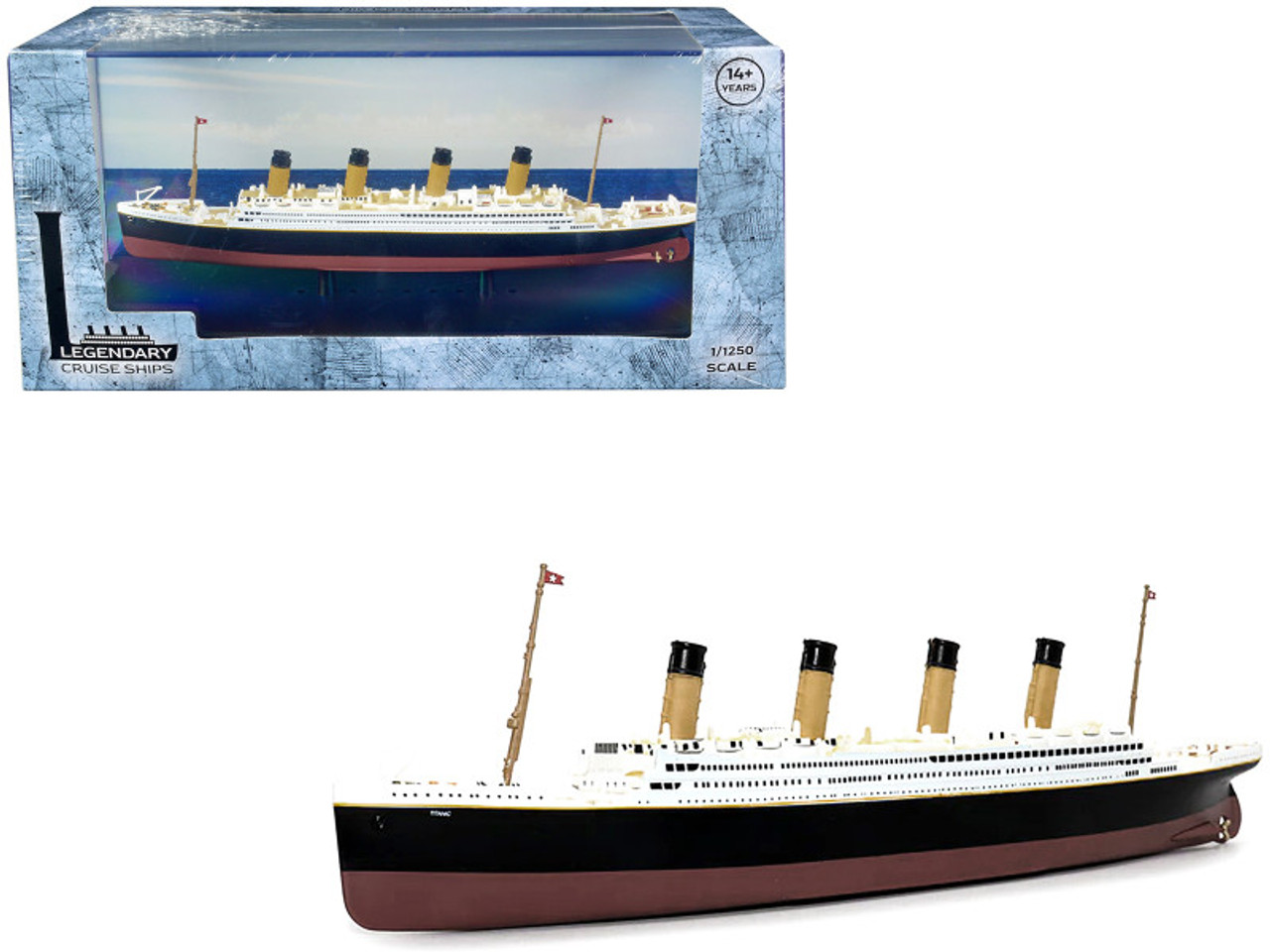 RMS Titanic Passenger Ship 1/1250 Diecast Model by Legendary Cruise Ships