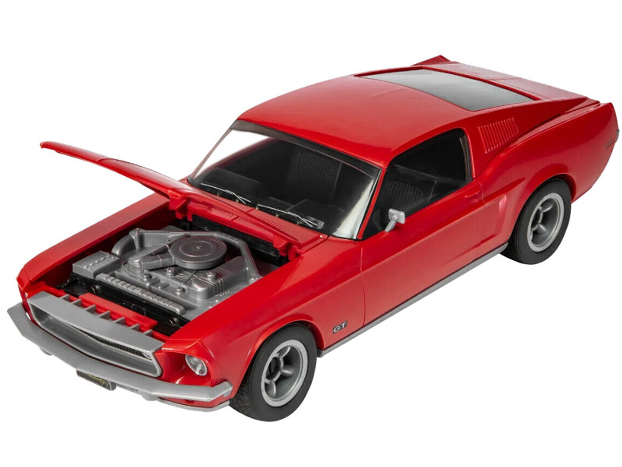 Skill 1 Model Kit 1968 Ford Mustang GT Red Snap Together