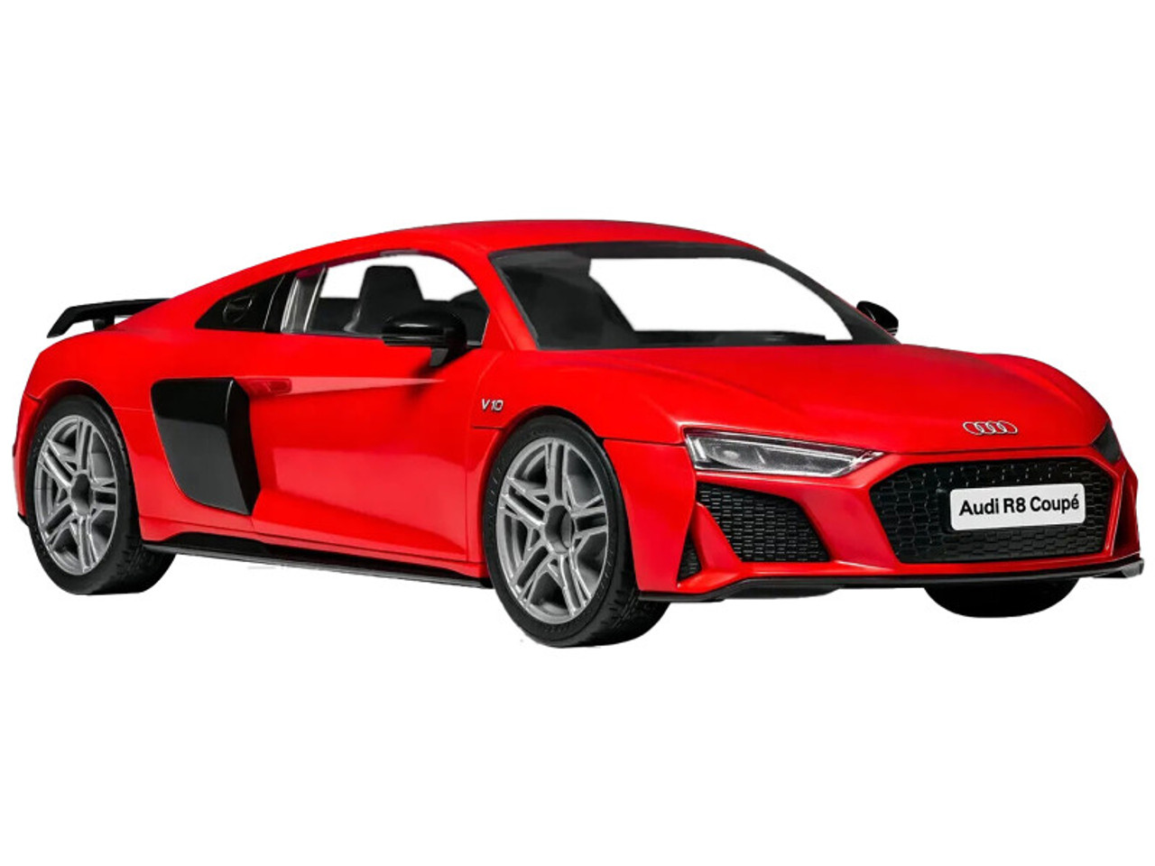 Skill 1 Model Kit Audi R8 Coupe Red Snap Together Model by Airfix Quickbuild
