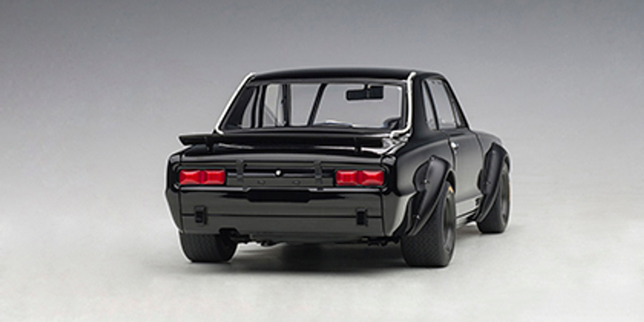 1/18 AUTOart 1972 Nissan Skyline GT-R GTR KPGC10 Racing (Black) Car Model