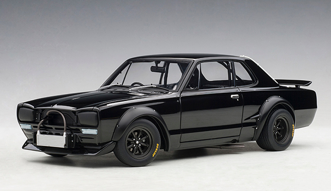 1/18 AUTOart 1972 Nissan Skyline GT-R GTR KPGC10 Racing (Black) Car Model