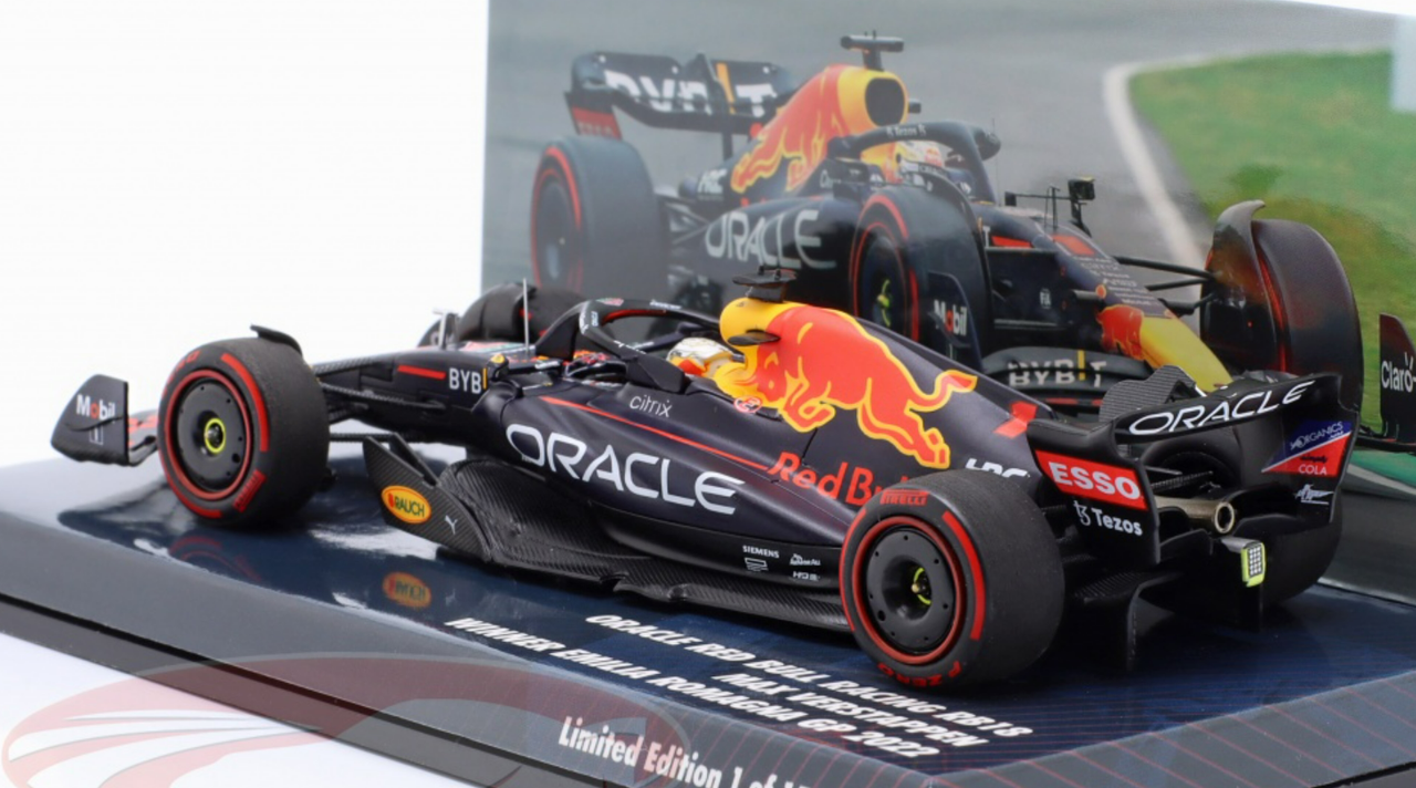 1/43 Minichamps 2022 Formula 1 Max Verstappen Red Bull RB18 #1 Winner Emilia-Romagna Car Model