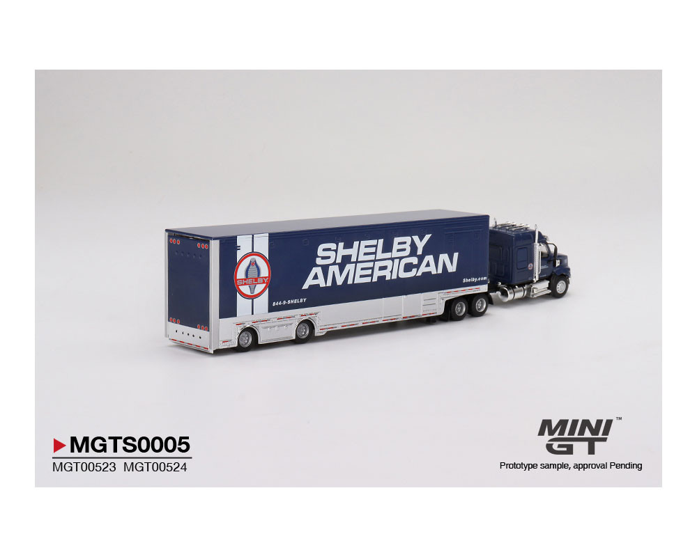 1/64 Mini GT Shelby American Transporter Set Western Star 49X