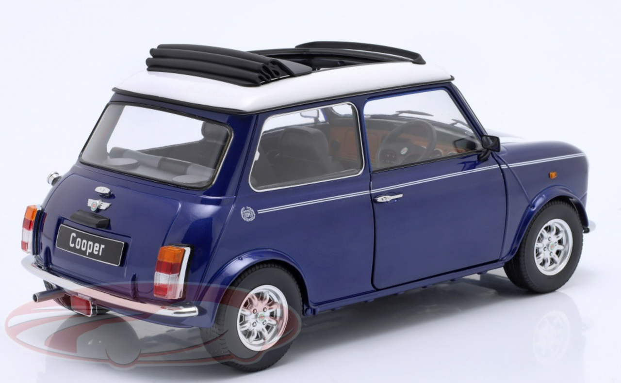 1/12 KK-Scale Mini Cooper with Sunroof RHD (Blue Metallic) Diecast Car ...