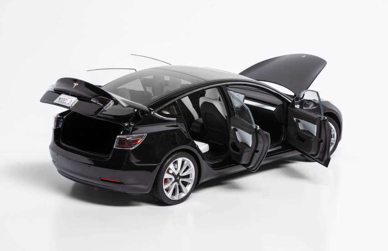 1/18 Official Dealer Edition Tesla Model 3 (Black) Diecast Car Model