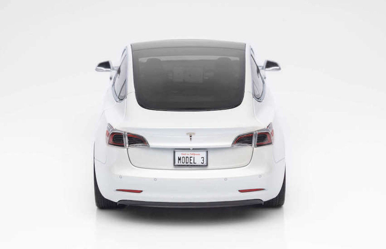 ミニカー 1/18 テスラ モデル3 Pearl White 1/18 Official Dealer Edition Tesla Model 3 (White) Diecast