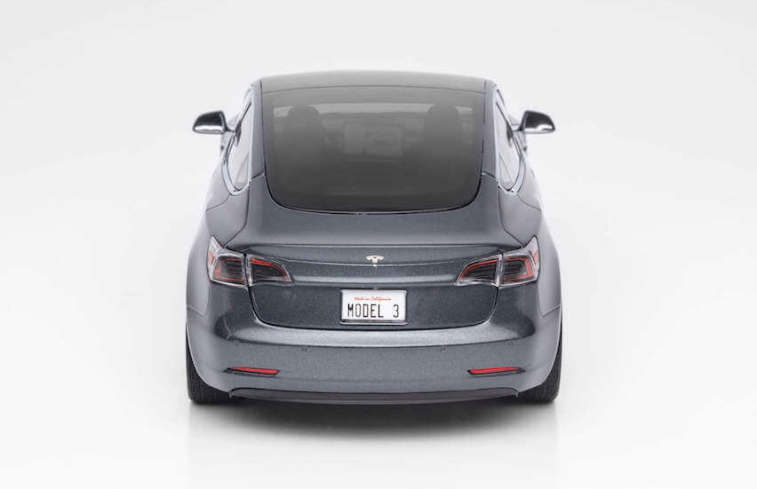 テスラ ミニカー Model 3 モデル3　1:18 TESLA 1/18 Official Dealer Edition Tesla Model 3 (Grey) Diecast Car