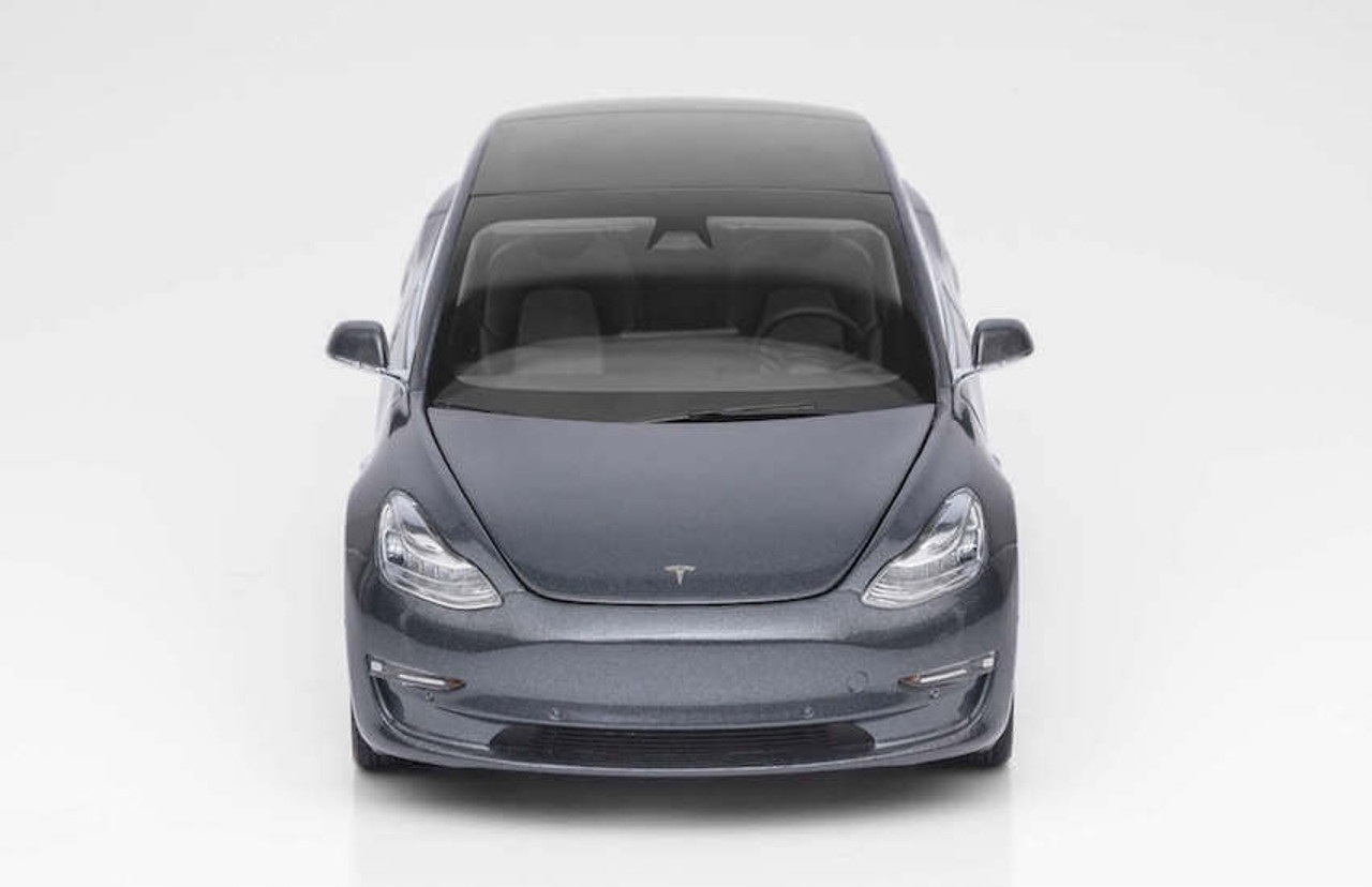 1/18 Official Dealer Edition Tesla Model 3 (Grey) Diecast Car 