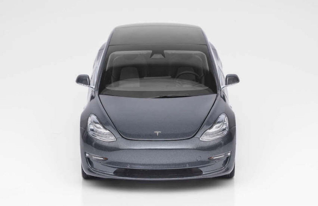 1/18 Official Dealer Edition Tesla Model 3 (Grey) Diecast Car Model 