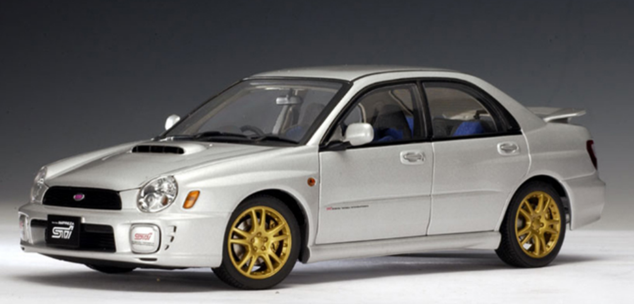 1/18 AUTOart 2001 Subaru New Age Impreza WRX STI (Silver) Diecast Car Model