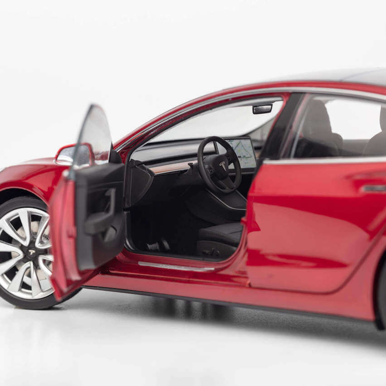 1/18 Official Dealer Edition Tesla Model 3 (Red) Diecast Car Model