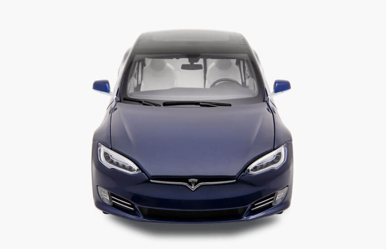 1/18 Official Dealer Edition Tesla Model S P100D (Blue) Diecast Car Model