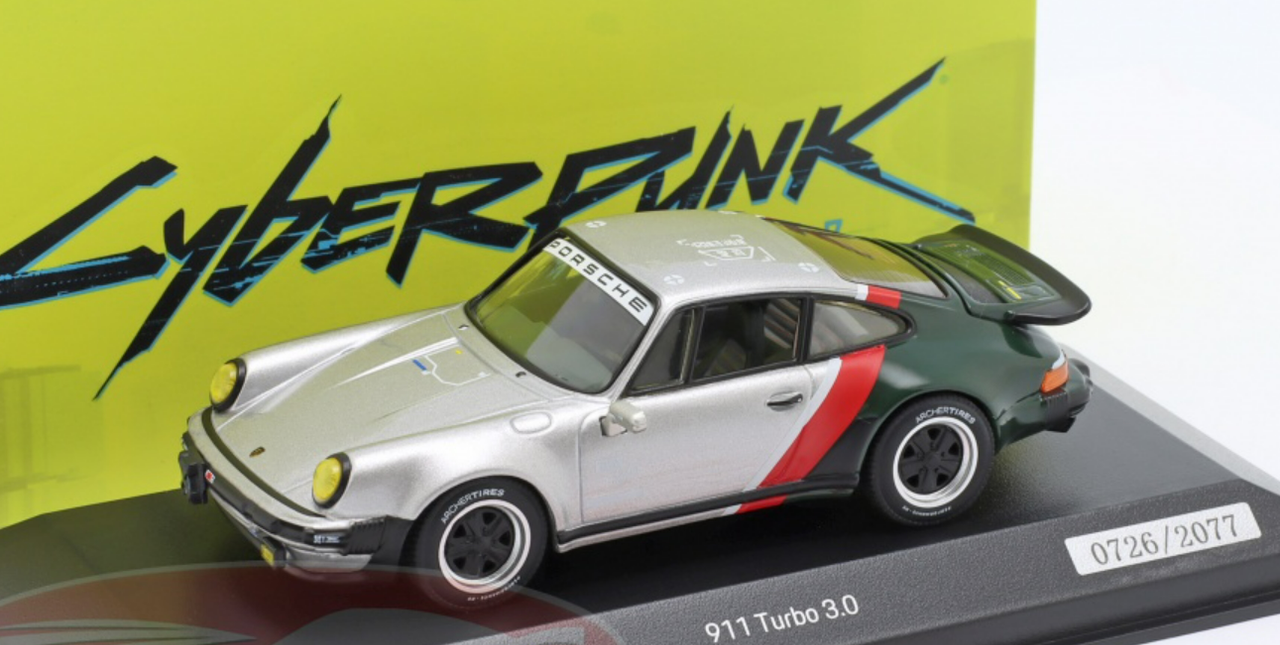 1/43 Dealer Edition Porsche 911 (930) Turbo 3.0 Cyberpunk 2077 Car Model