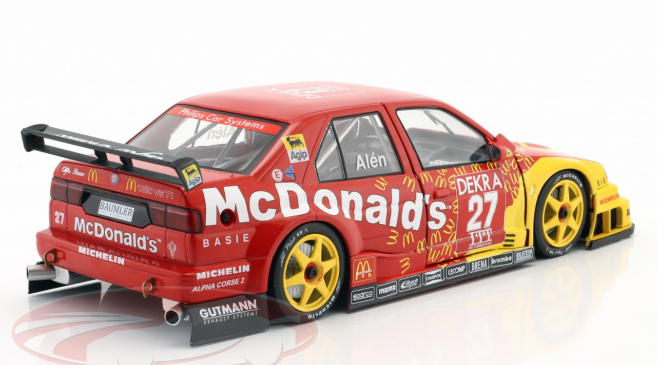 1/18 Werk83 1995 Markku Alen Alfa Romeo 155 V6 TI #27 McDonald's