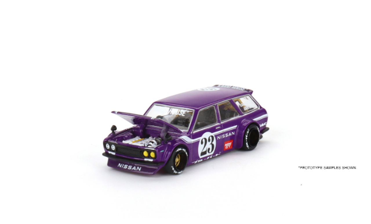 MINIGT 1:64 Datsun Kaido House 510 Wagon Carbon Fiber V3