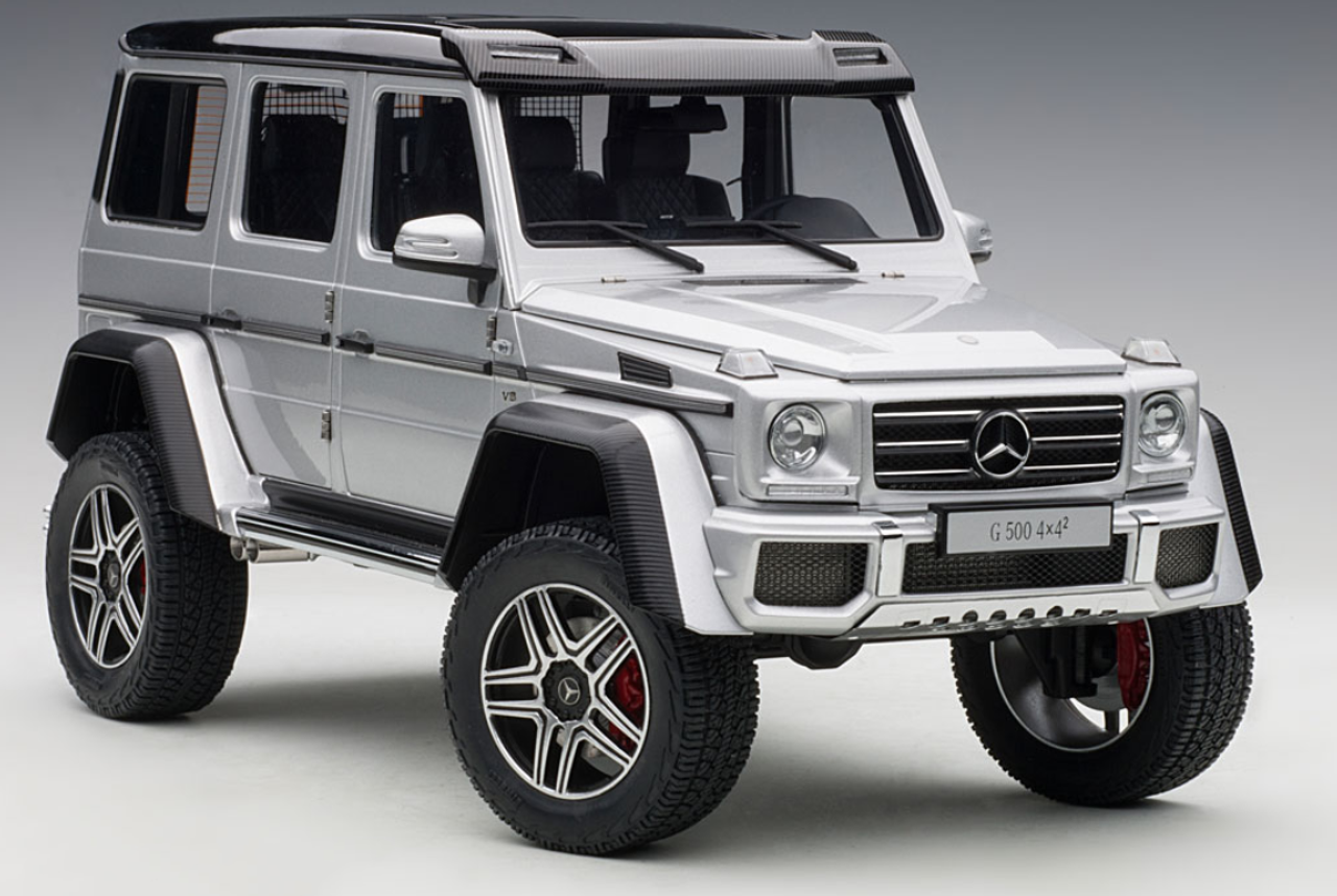 1 18 Autoart Mercedes Benz G Klasse G Class G500 4x4 2 Silver Diecast Car Model Livecarmodel Com