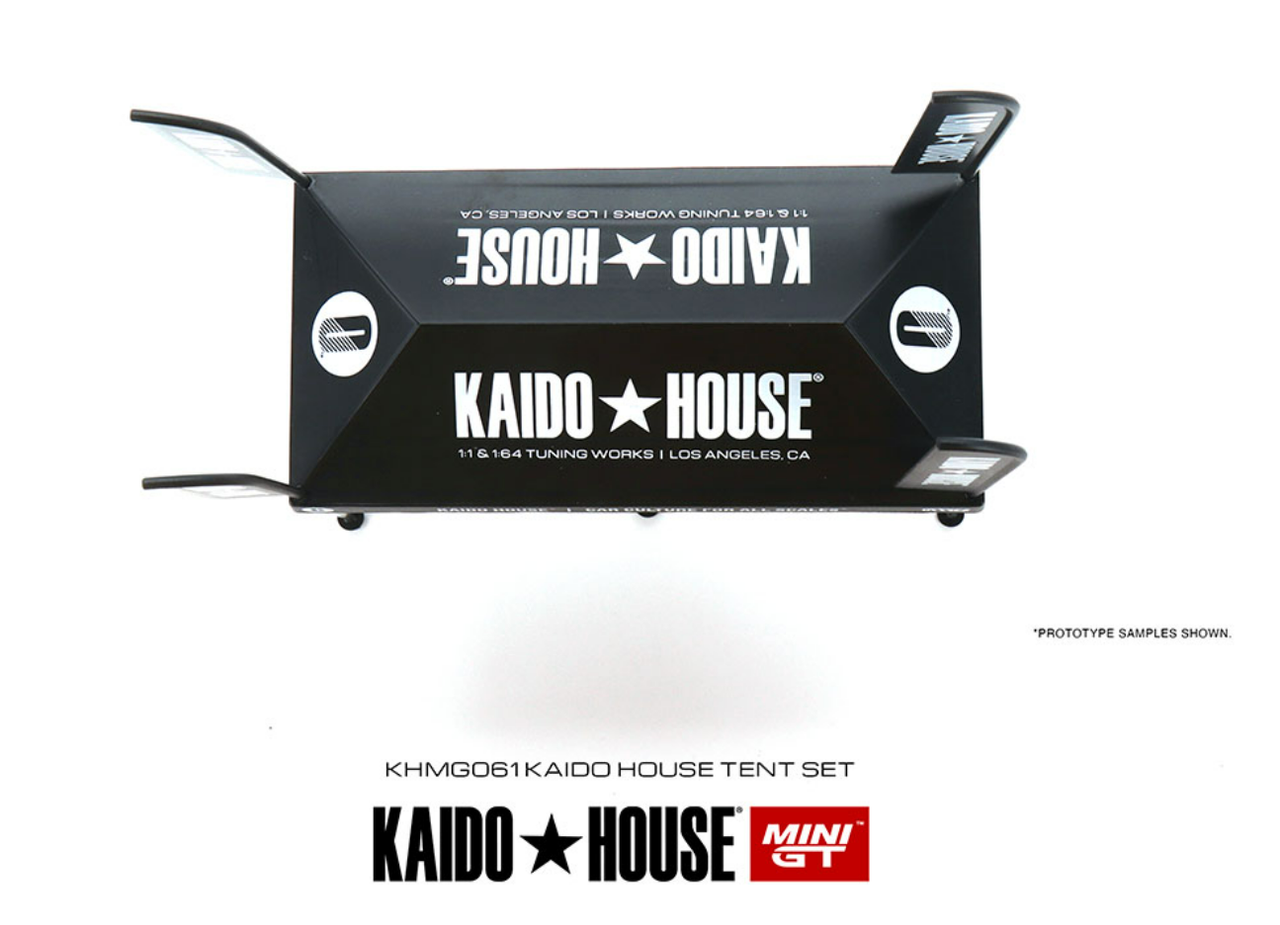 1/64 Kaido House & Mini GT Kaido House Tent V1 (Black) Diorama