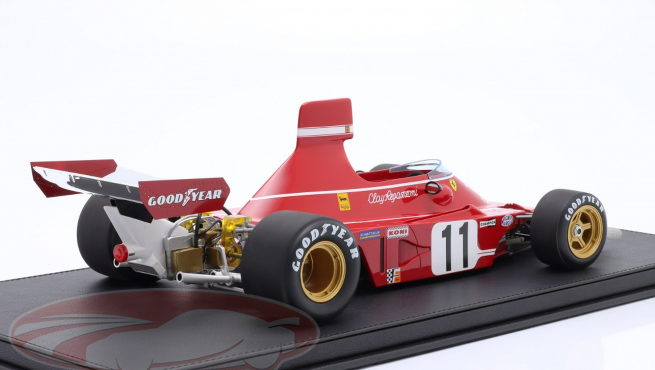 1/12 GP Replicas 1974 Formula 1 Clay Regazzoni Ferrari 312B3 #11 Winner German GP Car Model