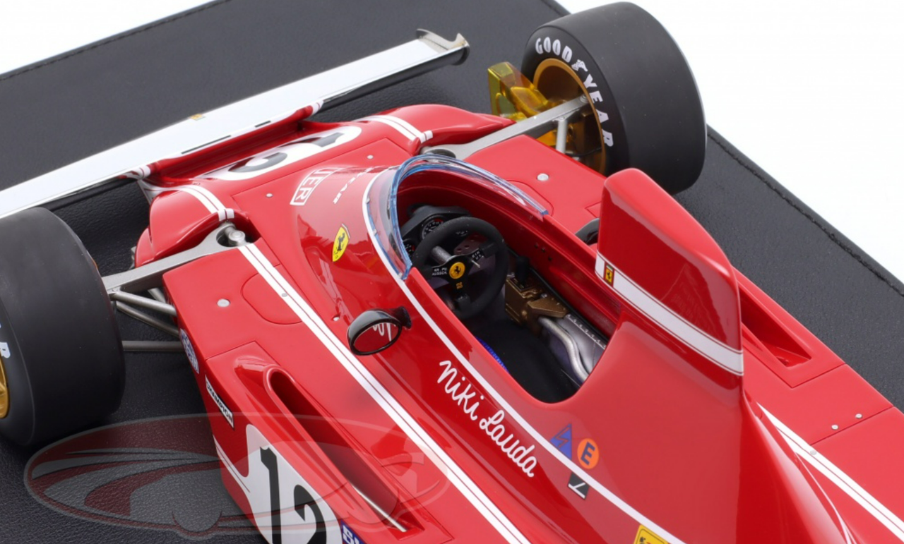 1/12 GP Replicas 1974 Formula 1 Niki Lauda Ferrari 312B3 #12 Winner Spanish GP Car Model