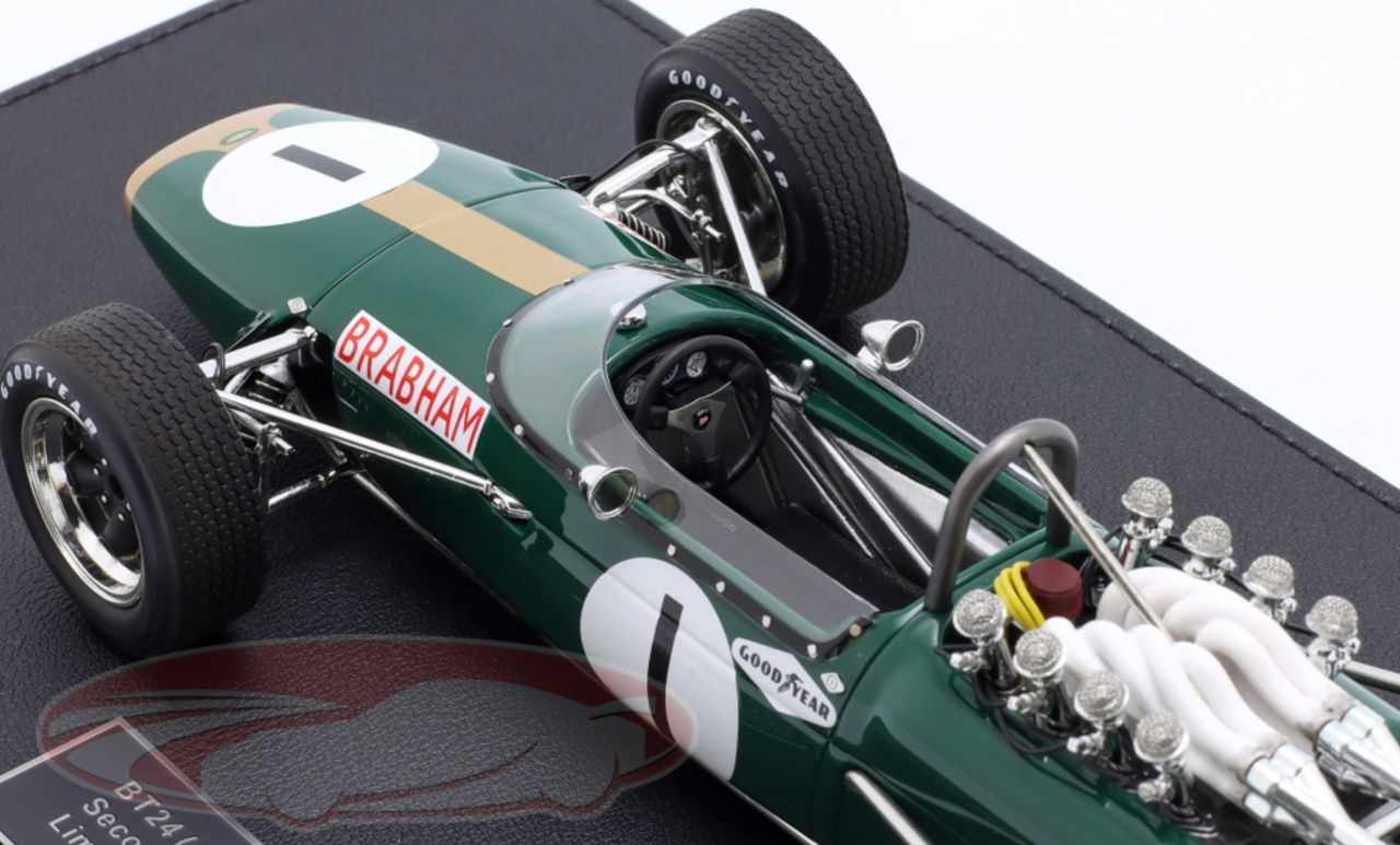 1/18 GP Replicas 1967 Formula 1 Jack Brabham Brabham BT24 #1 2nd Mexican GP Car Model