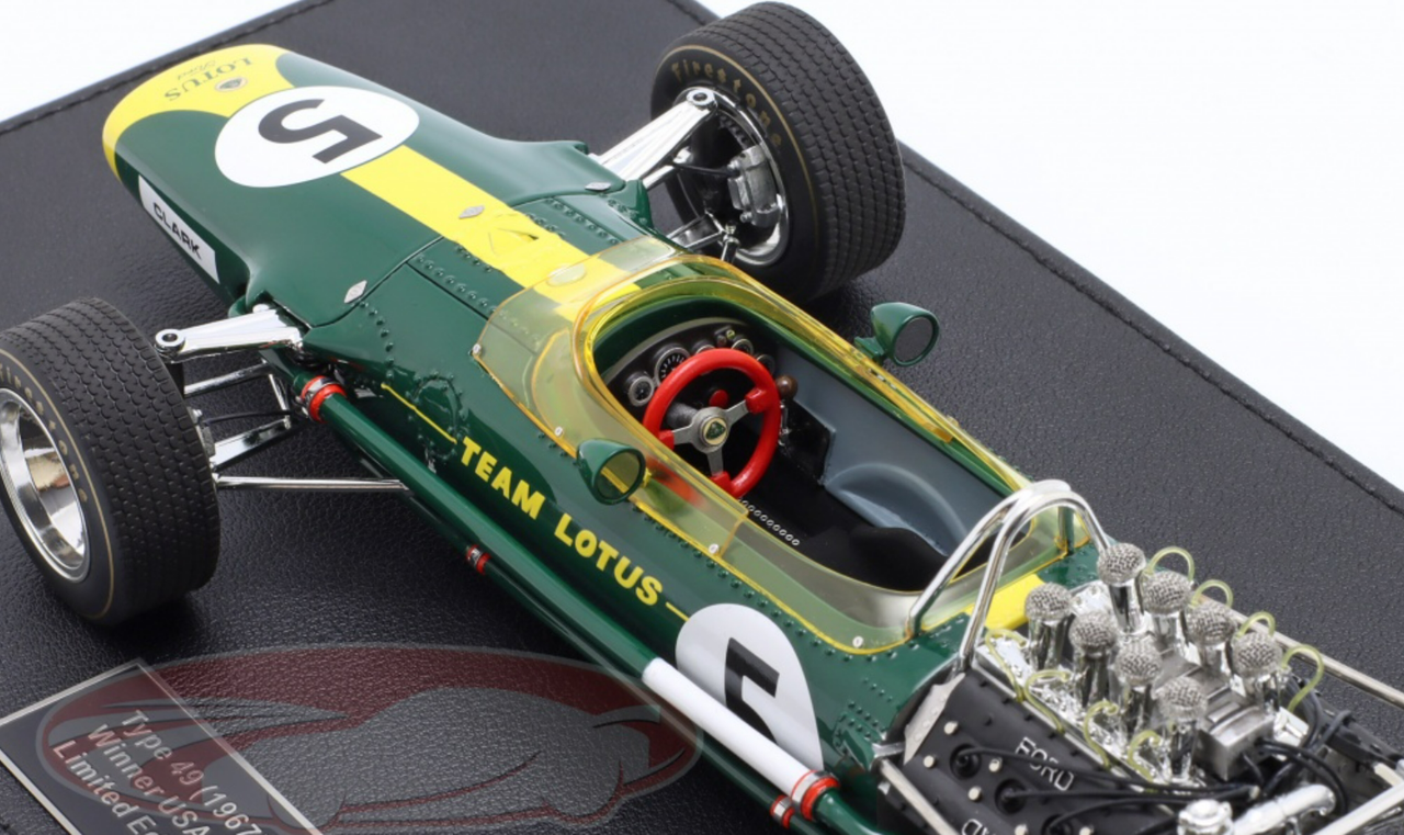 1/18 GP Replicas 1967 Formula 1 Jim Clark Lotus 49 #5 Winner USA GP Car Model