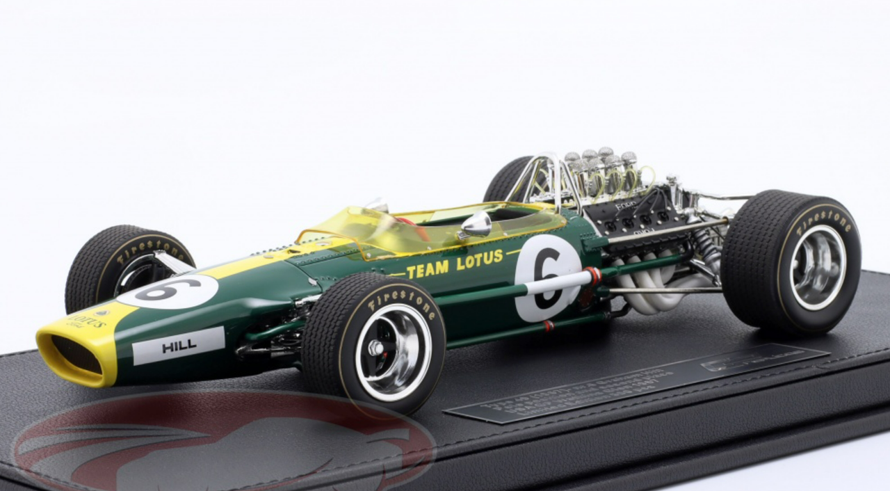 1/18 GP Replicas 1967 Formula 1 Graham Hill Lotus 49 #6 2nd USA GP Car Model