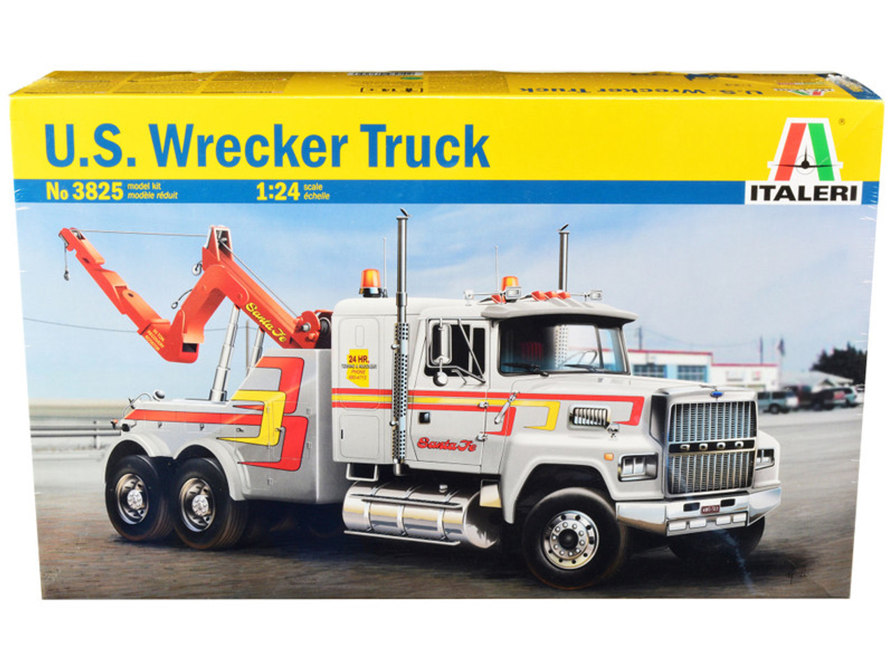 Skill 4 Model Kit U.S. Wrecker Tow Truck 1/24 Scale Model by