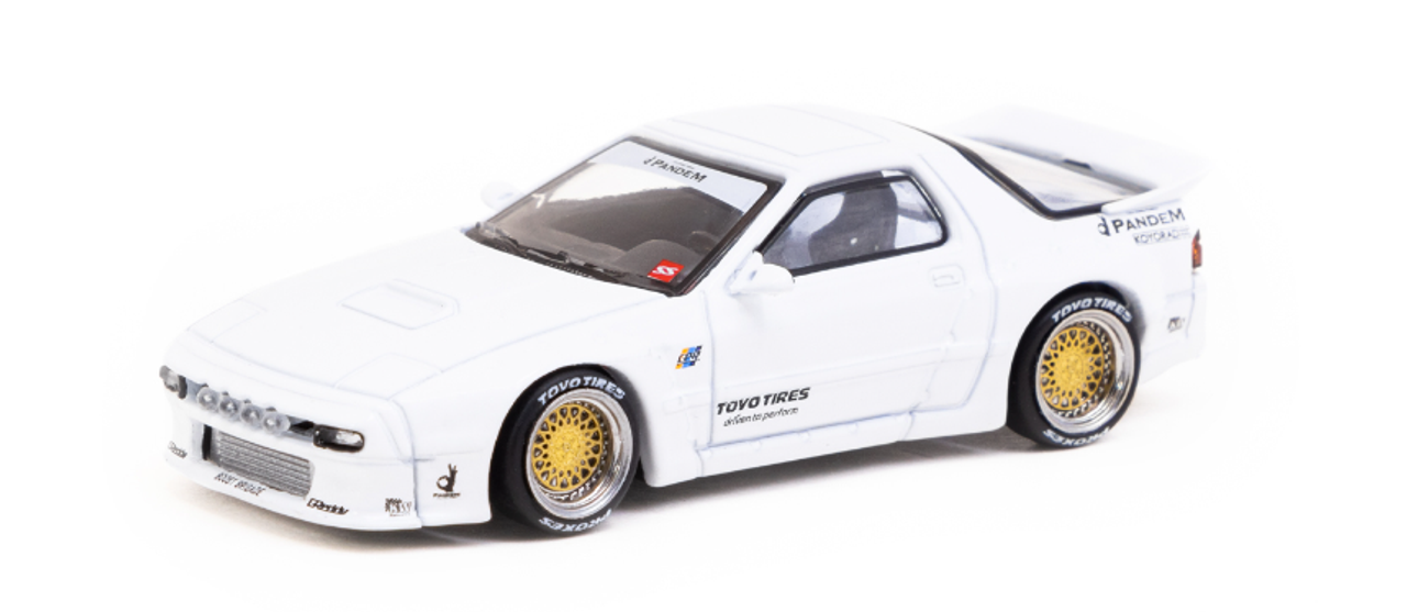 1/64 Tarmac Works Pandem Mazda RX-7 FC3S White