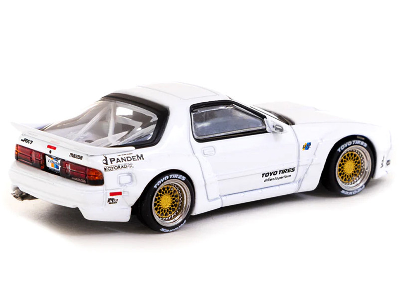 え 1/64 Tarmac Works Pandem Mazda RX-7 FC3S White - LIVECARMODEL.com