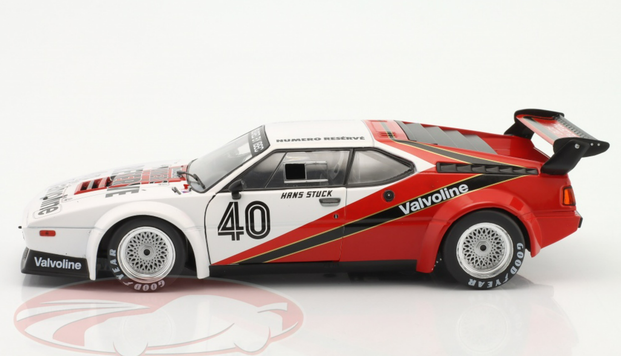 1/18 Werk83 1980 BMW M1 Procar #40 Winner Monaco ProCar Series Project Four Racing Hans-Joachim Stuck Car Model