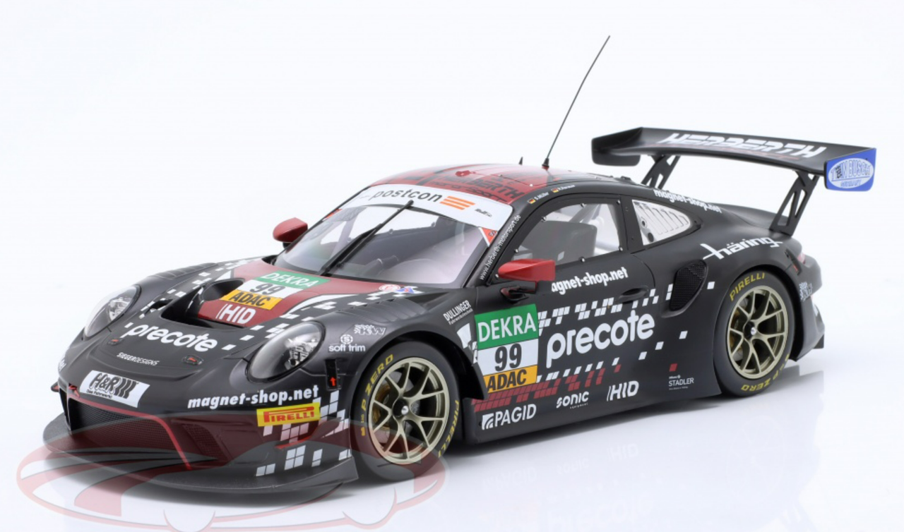 1/18 Ixo 2021 Porsche 911 GT3 R #99 ADAC GT Masters Precote Herberth Motorsport Sven Müller, Robert Renauer Car Model