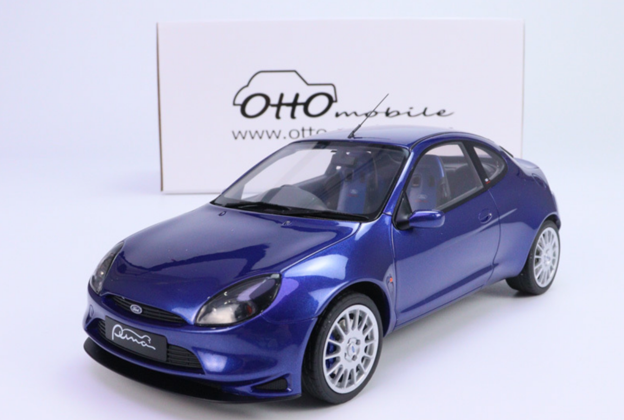 1/18 OTTO 1999 Ford Puma (Racing Blue) Resin Car Model