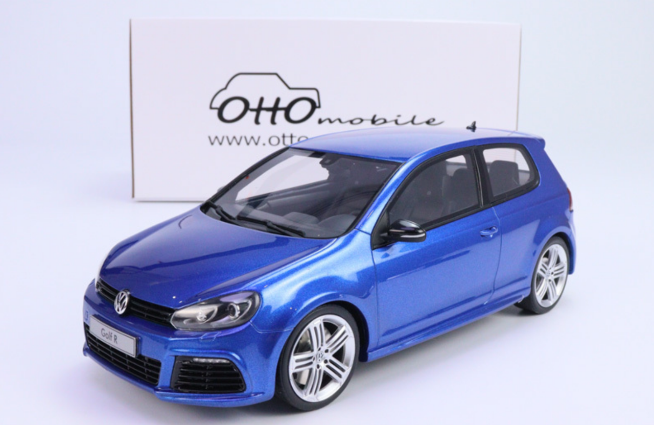 1/18 OTTO 2010 Volkswagen Golf VI R (Blue) Resin Car Model