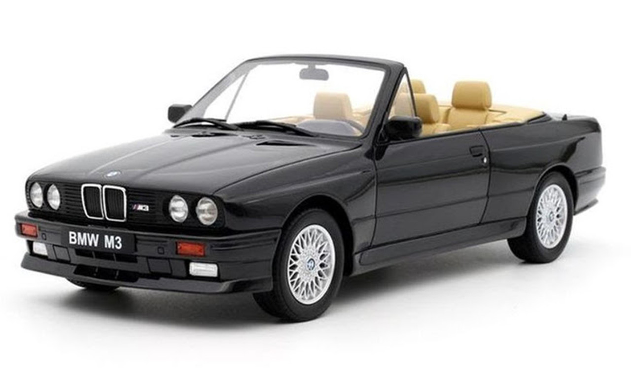 1/18 OTTO 1989 BMW E30 M3 Convertible (Black) Resin Car Model