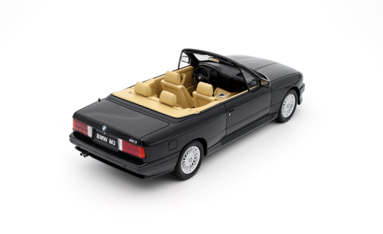 1/18 OTTO 1989 BMW E30 M3 Convertible (Black) Resin Car Model