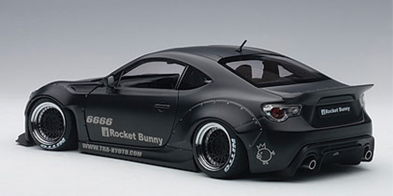 1/18 AUTOart Rocket Bunny Toyota 86 (Matte Black) Car Model