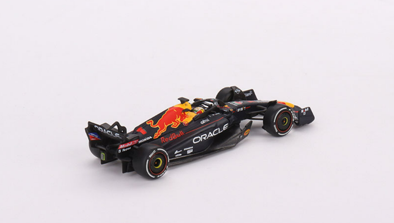 1/64 Mini GT 2022 Formula 1 Oracle Red Bull Racing RB18 #1 Max Verstappen Abu Dhabi Grand Prix Winner Diecast Car Model