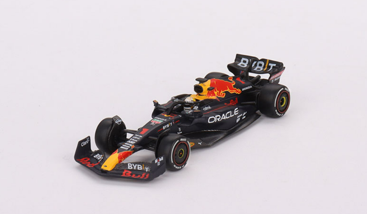 1/64 Mini GT 2022 Formula 1 Oracle Red Bull Racing RB18 #1 Max Verstappen  Abu Dhabi Grand Prix Winner Diecast Car Model