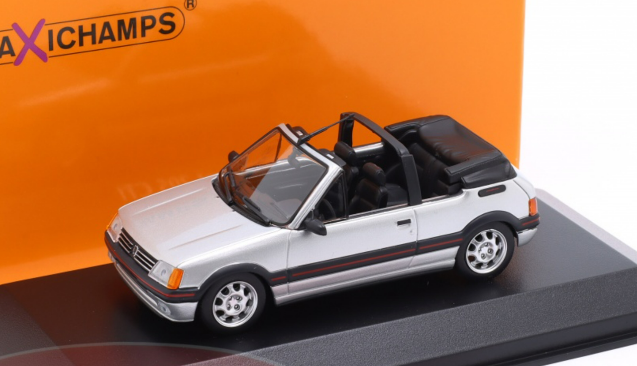 1/43 Minichamps 1990 Peugeot 205 CTI Convertible (Silver Metallic) Car Model