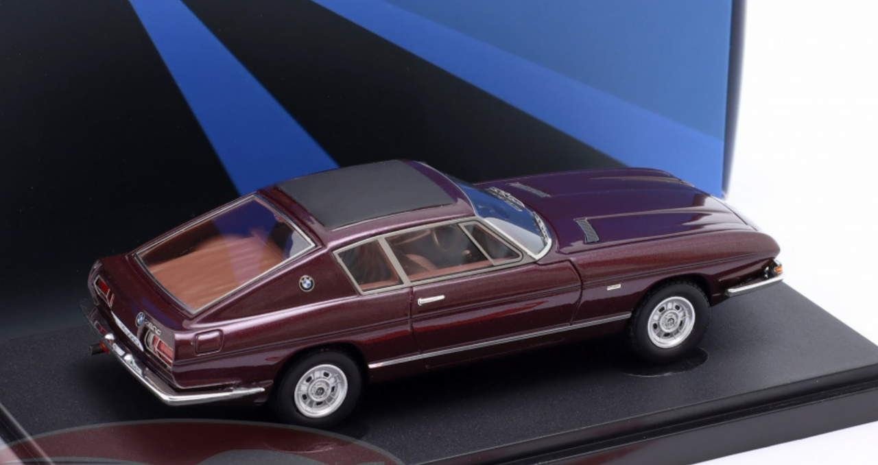 1/43 AutoCult 1969 BMW 2800 GTS Frua (Dark Red Metallic) Car Model