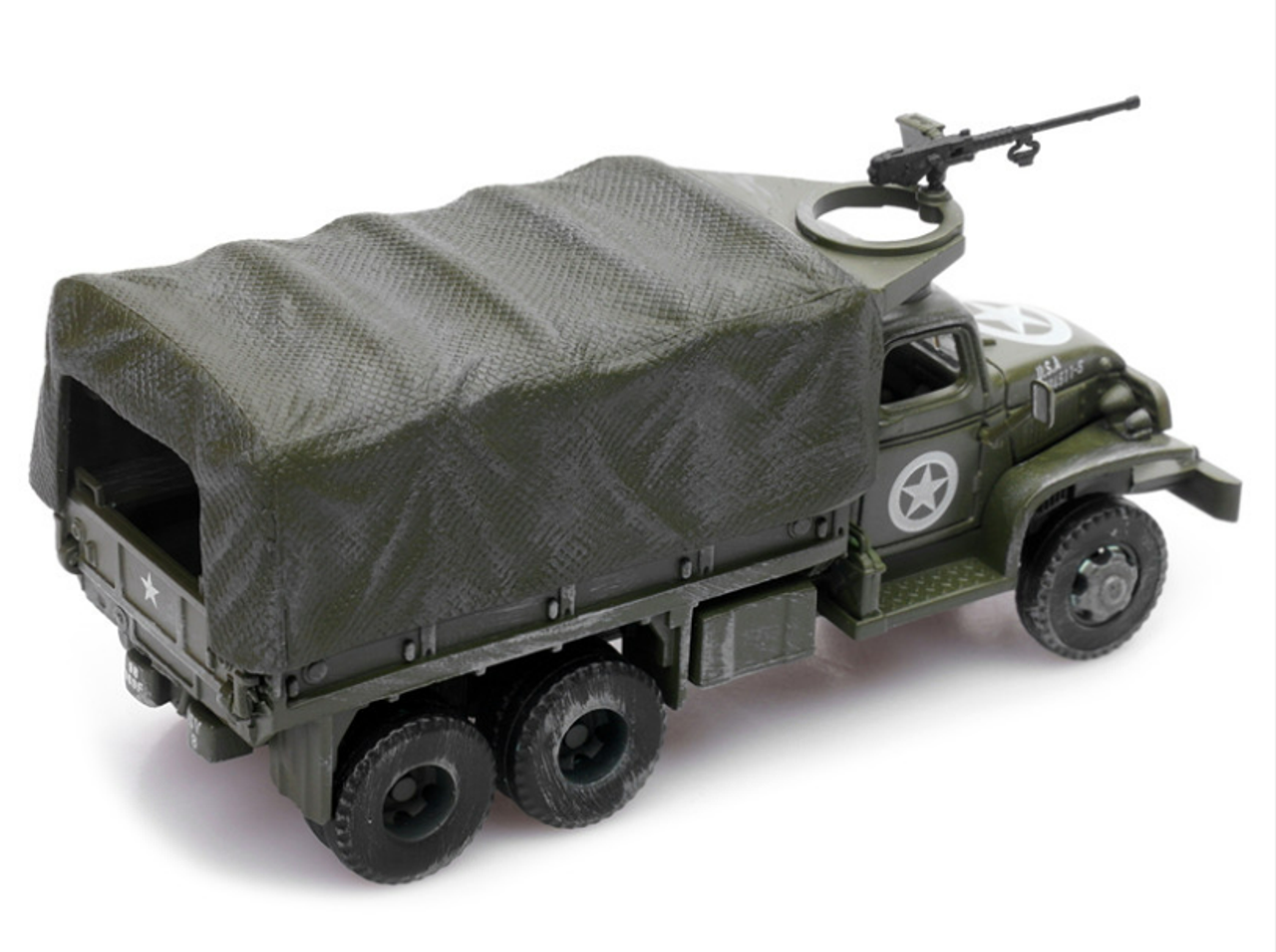 GMC CCKW 353 Truck With Mounted Gun Olive Drab "4734511-S" US Army World War II 1/72 Diecast Model by Legion