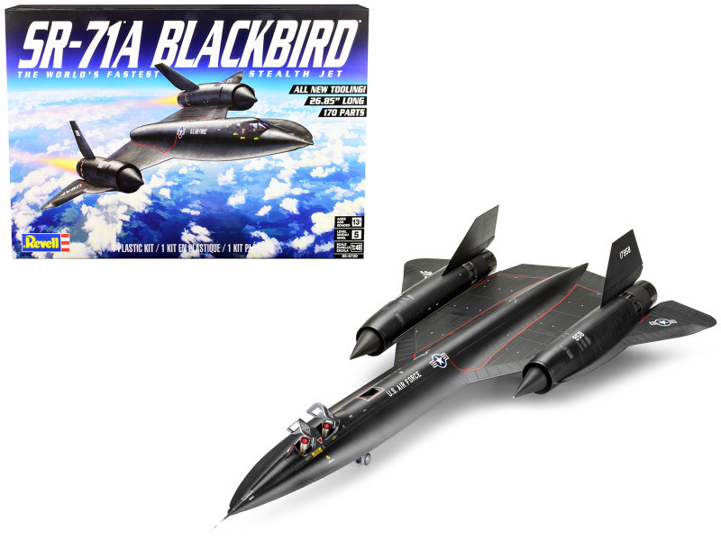 Level 5 Model Kit Lockheed SR-71A Blackbird Stealth Aircraft 