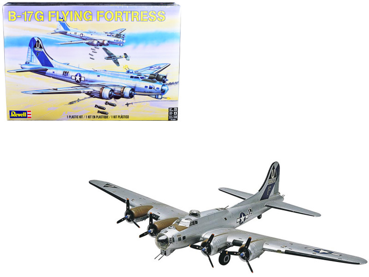 Level 4 Model Kit Boeing B17-G Flying Fortress Bomber Aircraft 1/48 Scale  Model by Revell