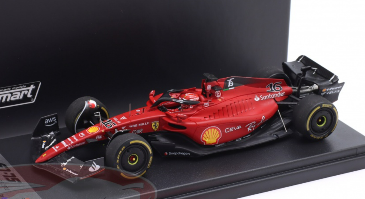 1/43 LookSmart 2022 Formula 1 Charles Leclerc Ferrari F1-75 #16 Winner Austrian GP Car Model