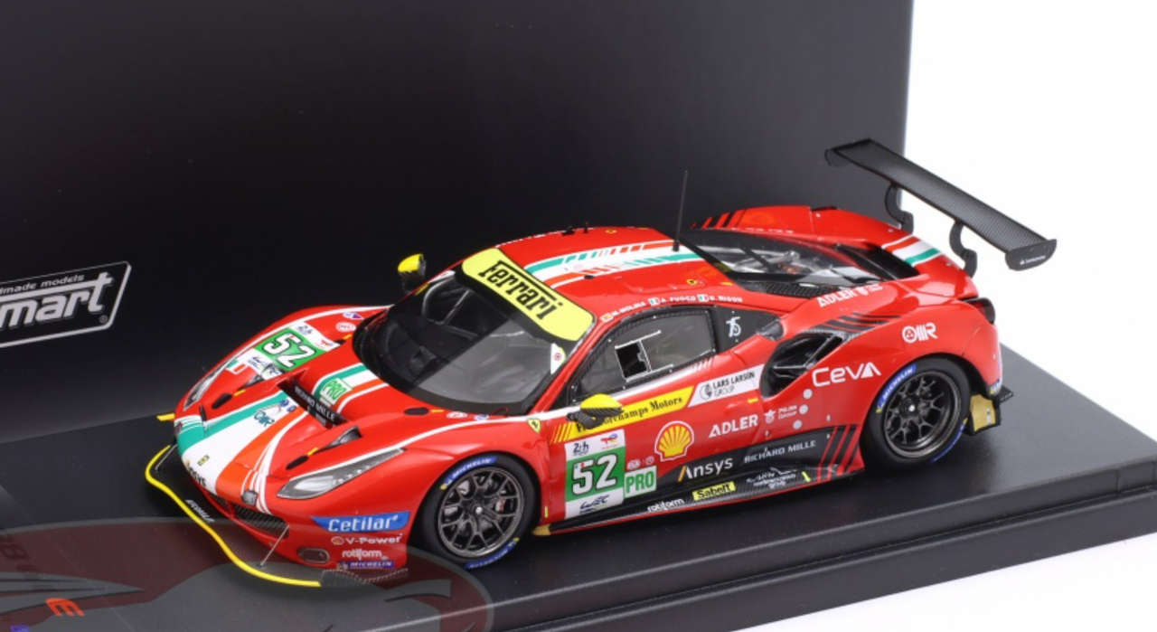 1/43 LookSmart 2022 Ferrari 488 GTE Evo #52 3rd LMGTE Pro 24h LeMans AF Corse Miguel Molina, Antonio Fuoco, Davide Rigon Car Model