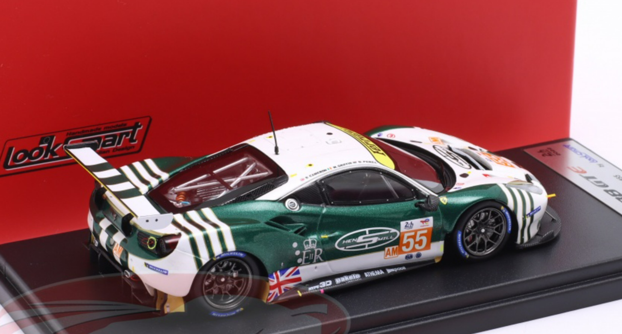 1/43 LookSmart 2022 Ferrari 488 GTE Evo #54 24h LeMans Spirit of Race Duncan Cameron, Matt Griffin, David Perel Car Model